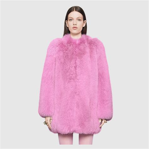 pink gucci fur coat men|gucci raincoat women's.